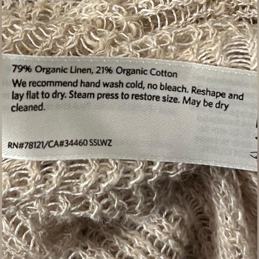 EILEEN FISHER Knit Tank Top In Oatmeal Colorway Medium - Picture 9 of 11